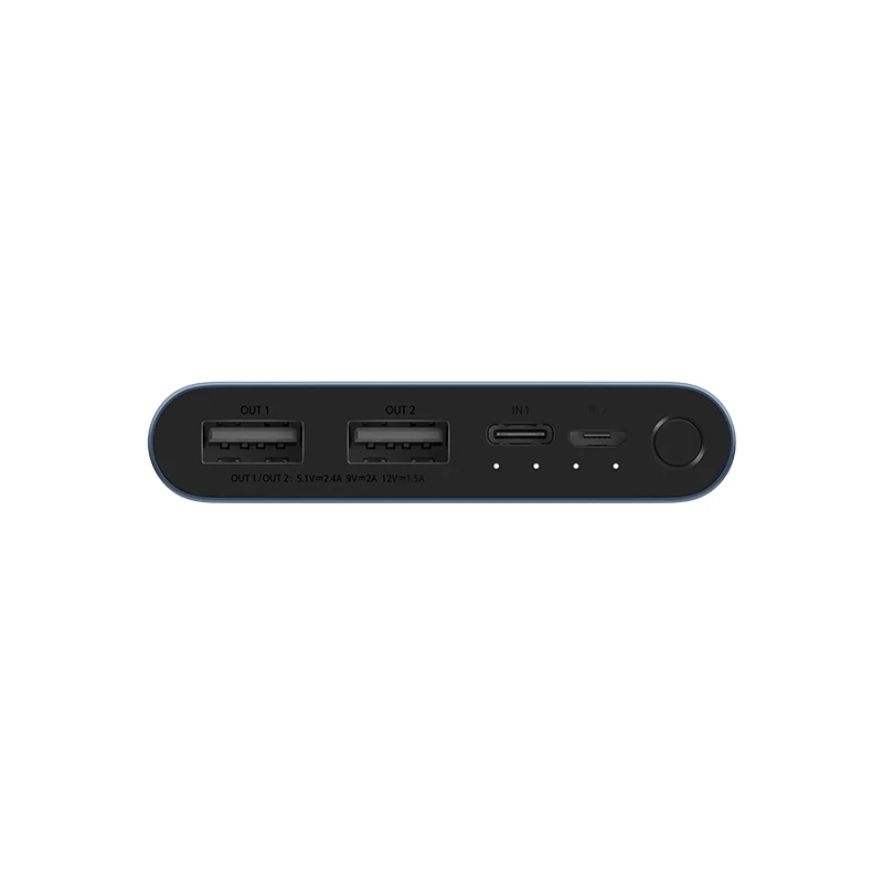 Портативное зарядное устройство Xiaomi двухстороннее 2 USB разъема 10000 мАч|Внешние