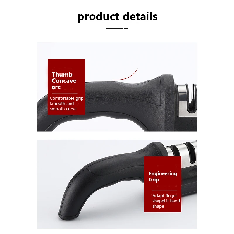 

4 in 1 Stainless Steel Knife Sharpener Ceramic Kitchen Knife Shears Scissors Sharpening Tools Diamond Kitchen Tools Accessories