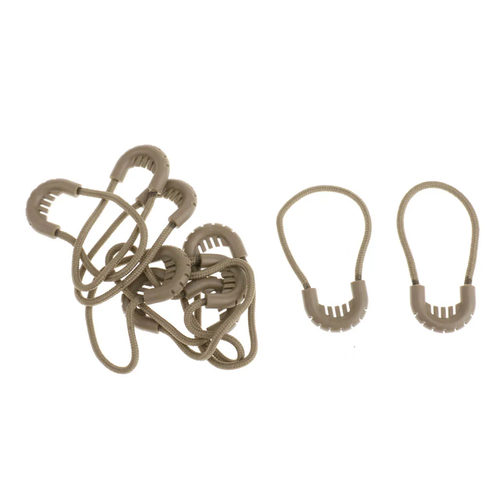 

10 X Pulls Plastic er Pullers Cord For Backpack/Clothing/Bags