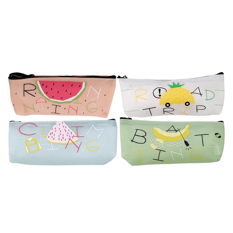 

Cosmetic Bag Make Up Organizer Wash Kit Makeup Case Storage Pouch Transparent Travel Women Ladies Zipper Fashion Pillow Fruit