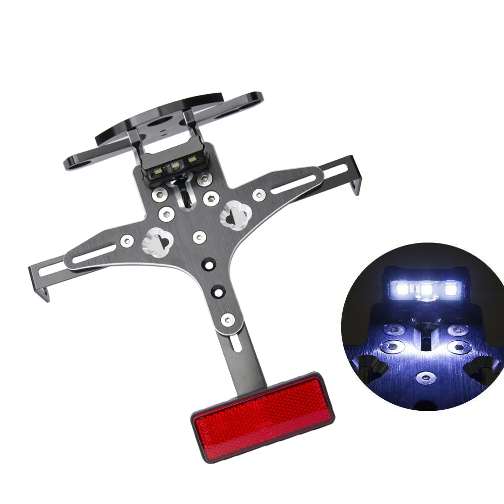 

Крыло мотоцикла номерного знака Номерного Знака Держатель кронштейн светодиодный светильник для Suzuki GSX-R GSXR600 750 K8 2008 2009 2010