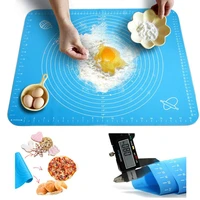 silicone baking mat with scale high temperature resistant kneading dough non stick pad knead noodles mat oven food grade liner