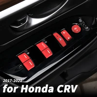 inner door armrest button sticker glass switch button sticker modification parts for honda crv cr v 2017 2018 2019 2020 2021