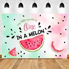 Один в дыню День Рождения Вечеринка фон арбуз первый день рождения фон лето розовая дыня Вечеринка декорации фоны