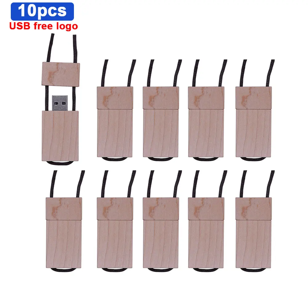 10 шт./лот деревянный бамбуковый USB флеш накопитель флешка 8 ГБ 16 32 64 карта памяти u
