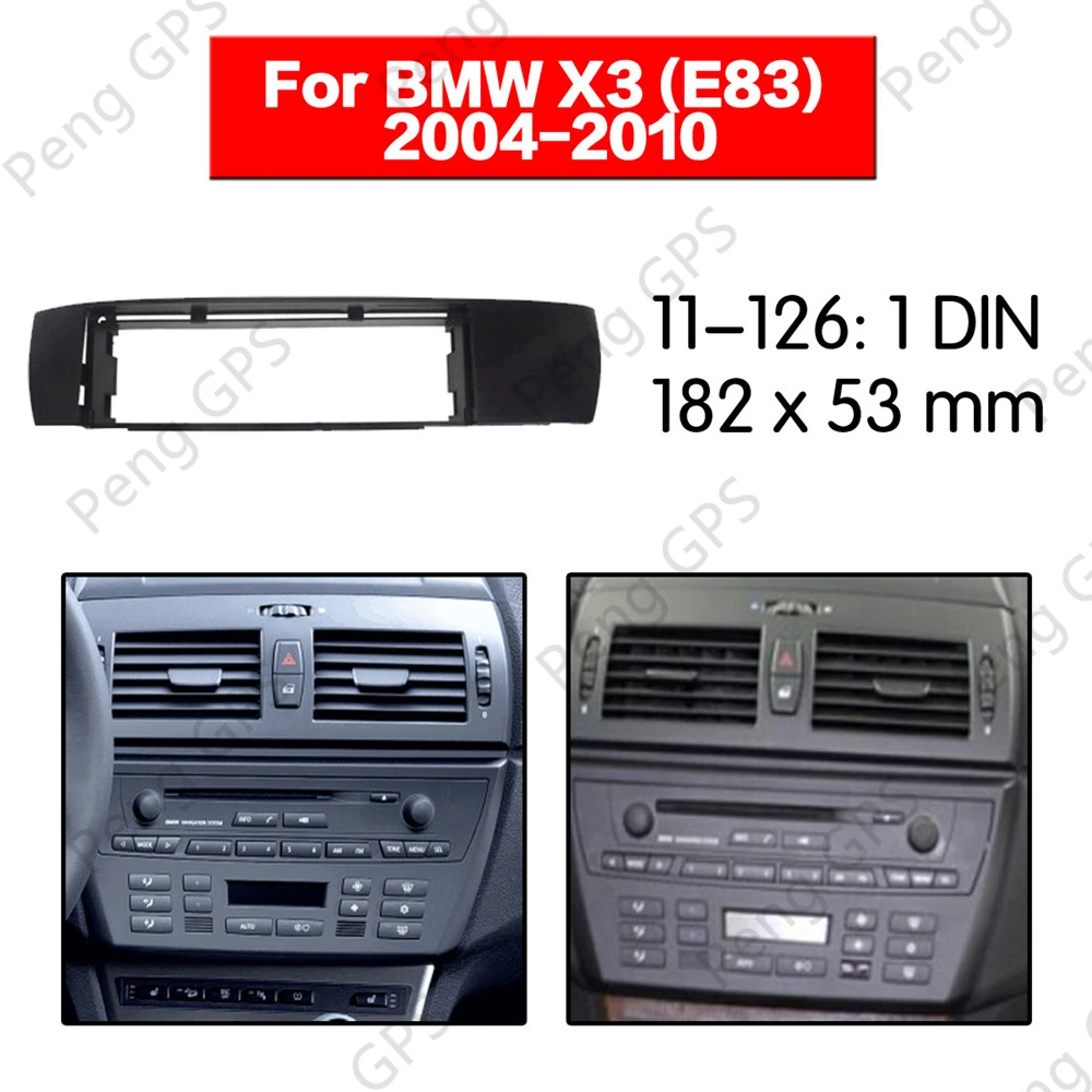 1 din Car Radio stereo kit For BMW X3 (E83) 2004-2010 installation facia Frame Bezel Panel Adaptor Facia Dash CD Mount
