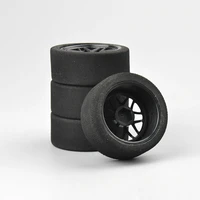 4pcs foam racing tires with wheels 12mm hex for hsp hpi rc 110 on road car