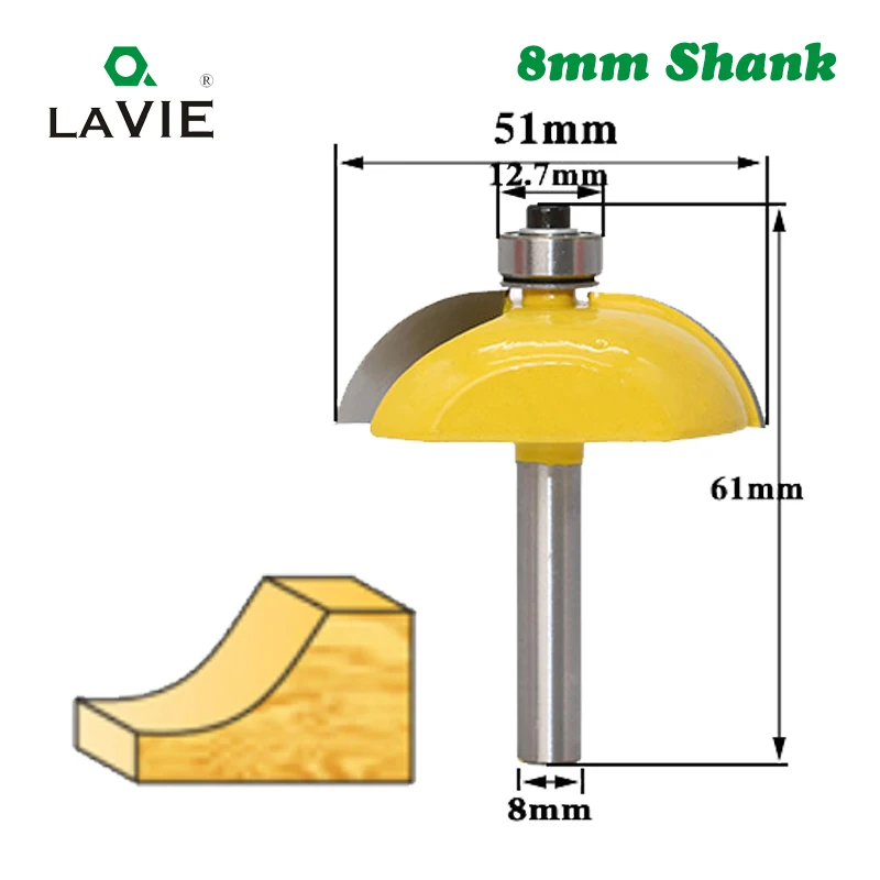 1pc 8mm Shank Classical Reversible Stile & Rail Router Bit Milling Cutter for Wood Door Knife Woodworking Tools Woodwork MC02028