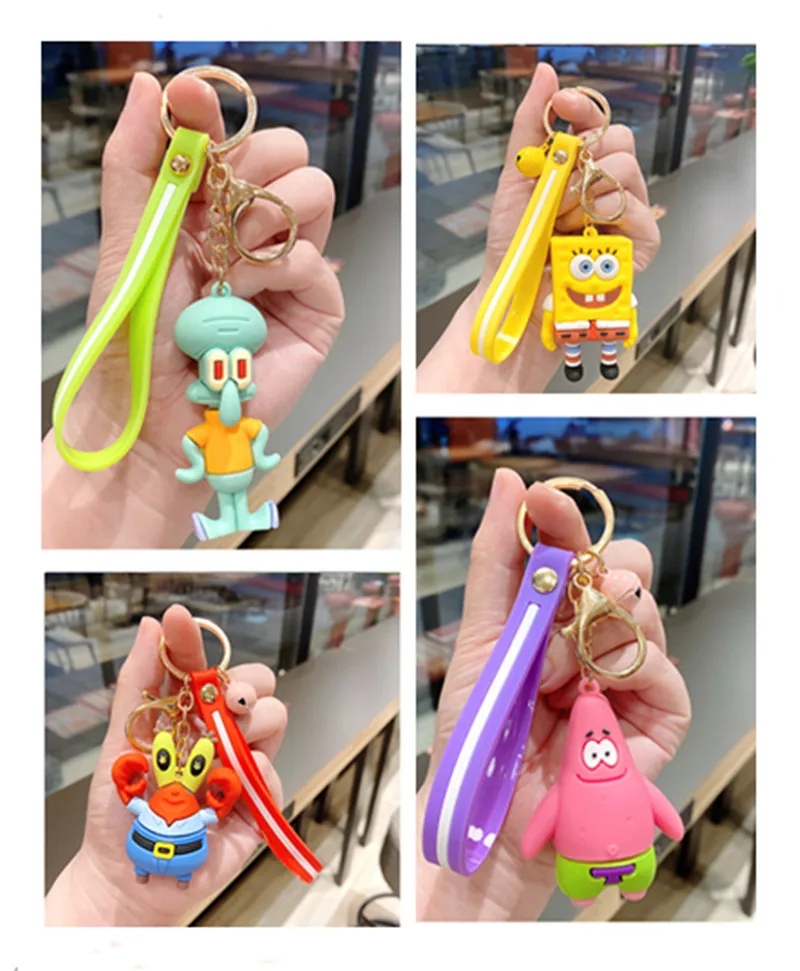 

New Cute Cartoon Key Buckle Cosplay Silicone Octopus Doll Key Ring Toy Pendant Gift