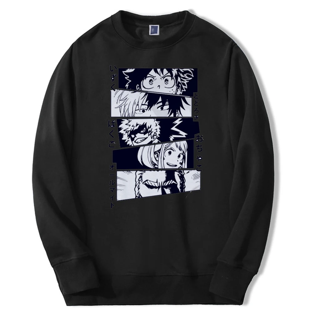 

Spring Mens Casual My Hero Academia Sweatshirt Deku All Might Bakugou Hoodies Fashion Breathable Harajuku Japan Anime Sweatshirt