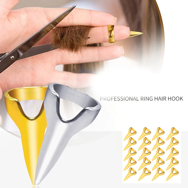 

10pcs Hair Selecting Tools Metal Parting Ring Hair Sectioning Comb for Hair Braiding Weaving Curling Styling Extension