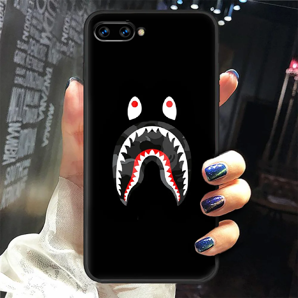 

Fashion Brand BAPES Phone Case Cover Hull For HUAWEI Honor 8 8c 8a 8x 9 9a 9x V10 MATE 10 20 I Lite Pro black Coque Pretty