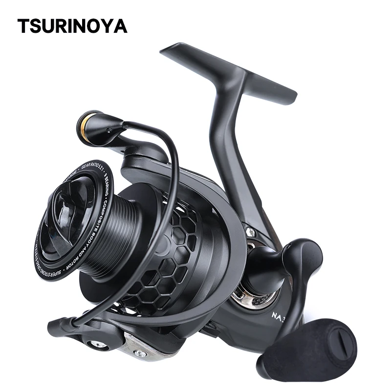 Легкая спиннинговая катушка TSURINOYA NA 2000 3000 4000 5000 Spinning Fishing Reel 9BB 5 2: 1 нанорыболовные
