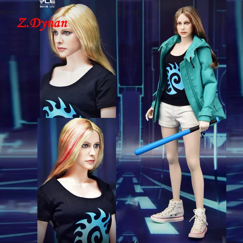 

В наличии 1:6 Европа женская скульптура головы звезды модная куртка комплект для бейсбола с битой для 12-дюймовой фигурки солдата бесшовные к...