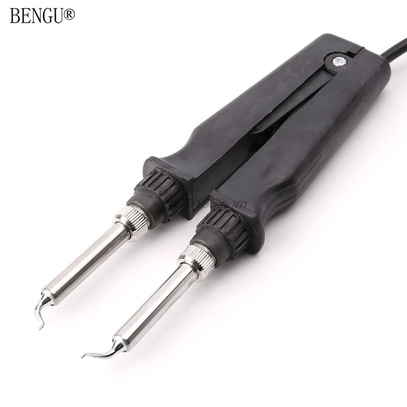 902 ESD SMD двойной паяльник Пинцет ручка зажим нагревательные плоскогубцы паяльная