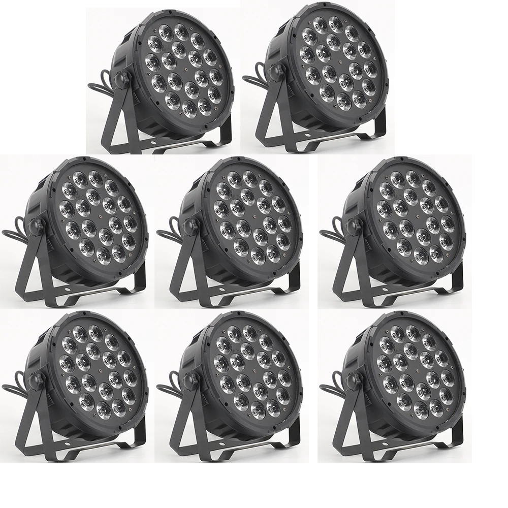 8 шт./лот Led Par Can дискотечные огни 18x12 Вт LED DMX512 RGBW освещение диско эффект Dj