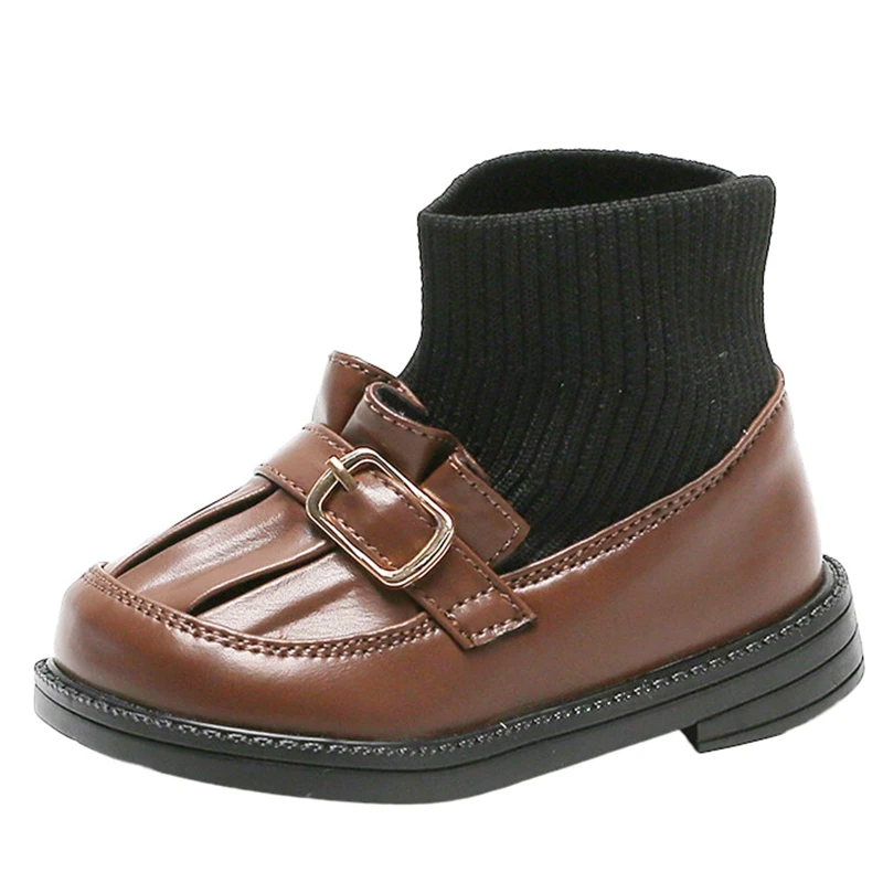 

12-15.5cm Brand Little Girls Fashion Ruffles Ankle Boots With Velvet,Knitting Sock Boots For Toddler Girls,0-3Years Baby Shoes