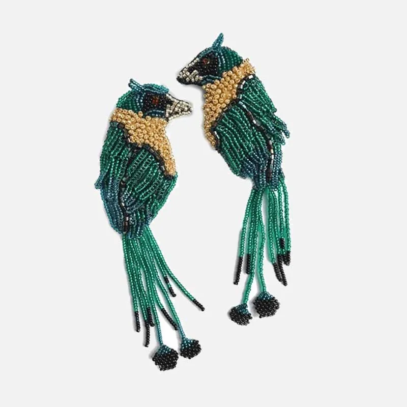 7 Dvacaman большие Свинг Висячие Серьги Boho Этнические бисерные подвески серьги большие кисточки бахрома массивные ювелирные изделия аксессуары - Окраска металла: 7