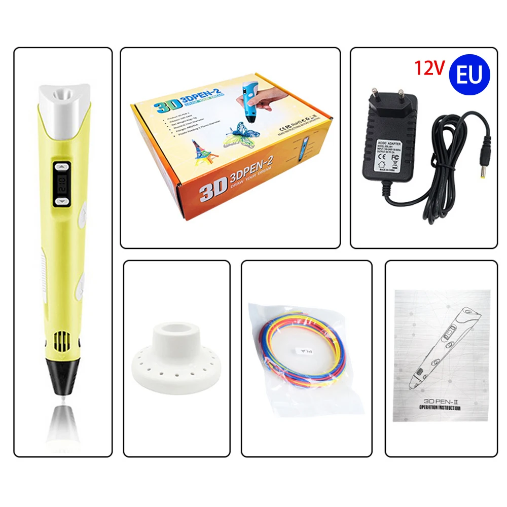 3D 15 м печать Doodler ручка Рисование крафт нетоксичный PLA принтер нить детский