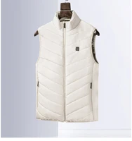 5 color outdoor heated vest men women winter sleevless usb heating jacket stand collar heating thermal waistcoat hiking coat