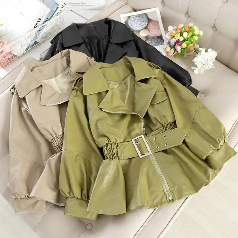 Женские куртки высокого класса с длинными рукавами однотонный просторный