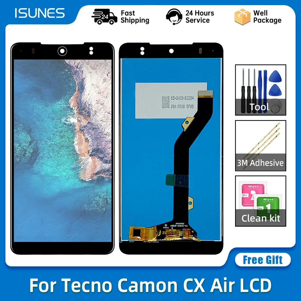 Дисплей 5 дюйма для Tecno Camon CX Air жк дисплей кодирующий преобразователь сенсорного