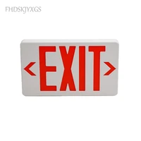 exit emergency light ac110220v red exit sign led fire safety indicator warning lamp for bulb hotel mall school public place