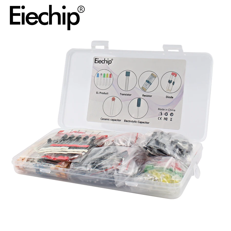 Набор металлических пленочных резисторов в ассортименте светодиодные диоды