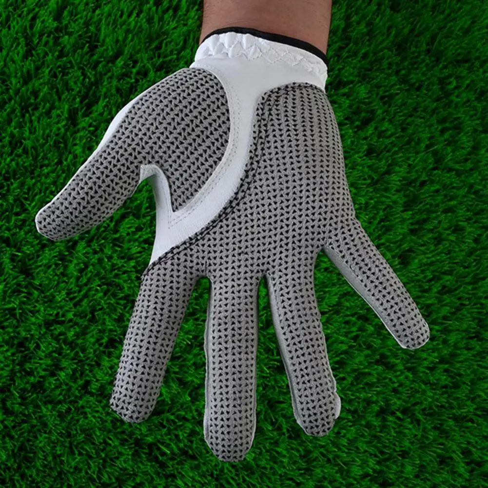 

1 Pcs Golf Glove Professional Breathable Left Right Hand Faux Sheepskin Glove Non-slip Wear-resistant Soft Golf Gloves For Men