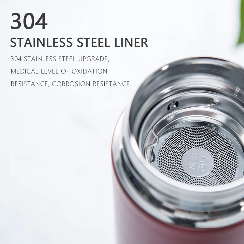 RERO термос ситечко для чая вакуумная изолирующая бутылка воды 304 нержавеющая