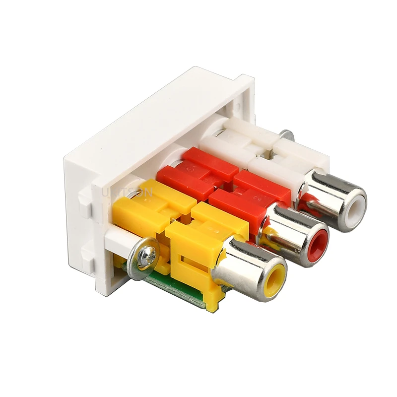 Гнездо 3RCA AV аудио видео слот композитный разъем RCA Слоты модуль для DVD PS VCR камеры