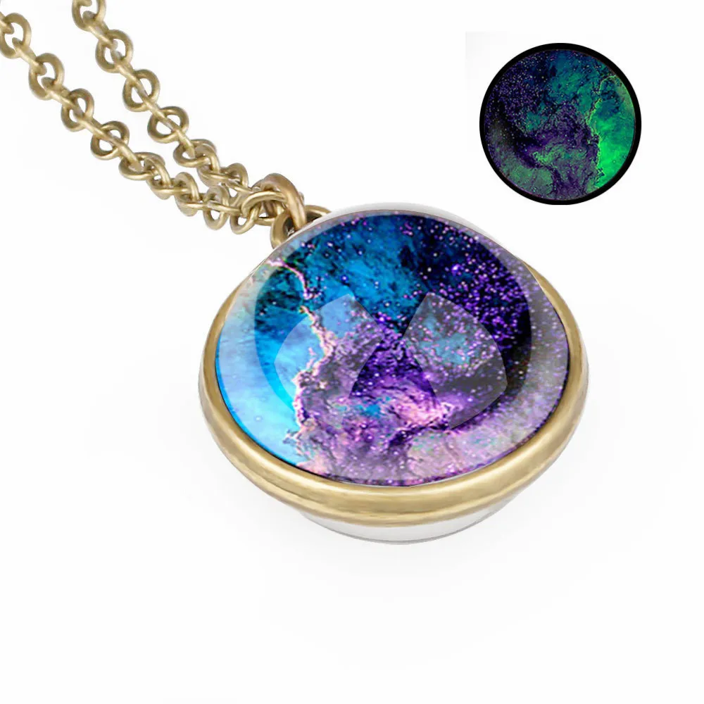 Космической звезды солнечной системы ретро двухстороннее стекло 25 мм с