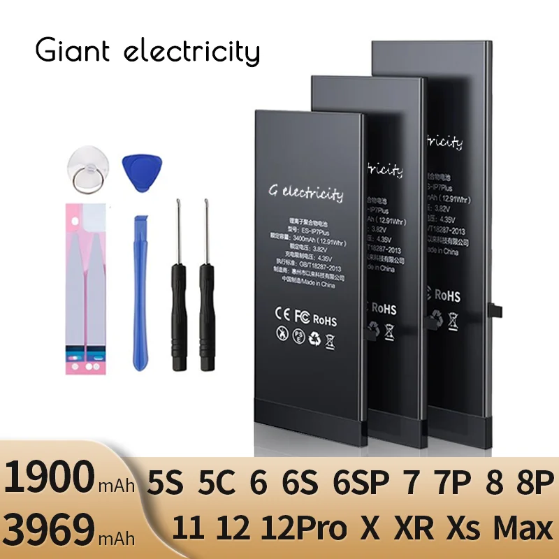 

High capacity battery is suitable for iPhone 5 5S 6 6S 6 7 8 plus X XS Max XR 11 11pro 11 promax iPhone 12 12pro 12 promax origi