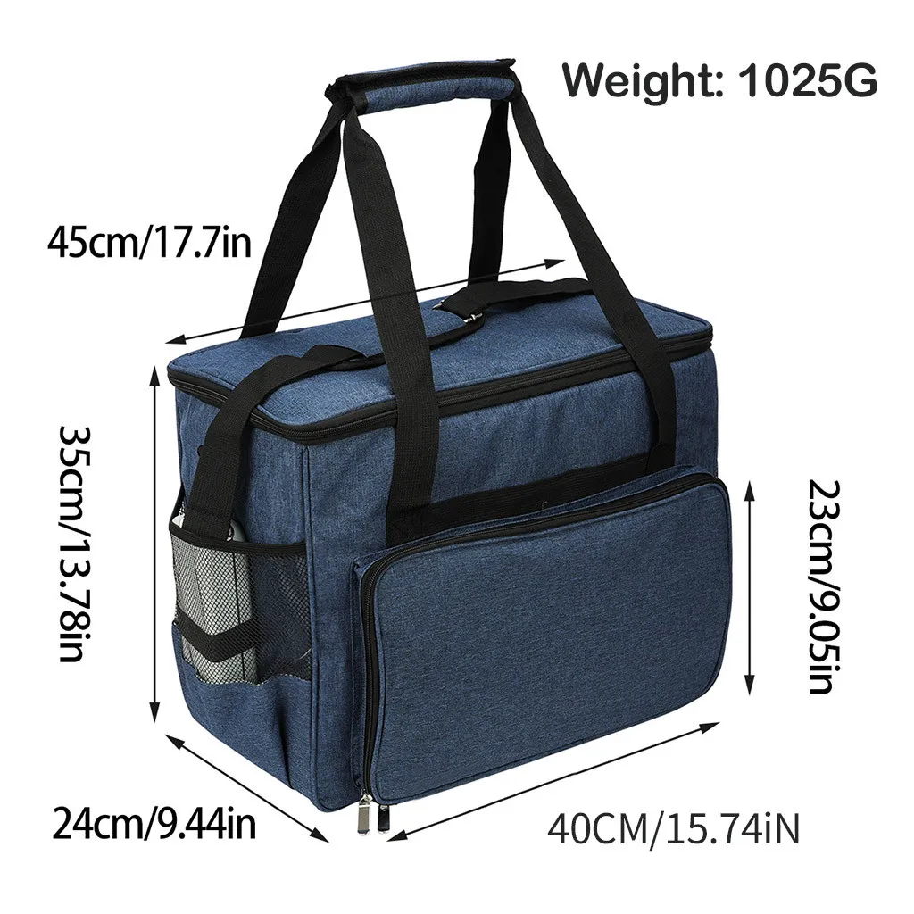 

Waterproof Large Capacity Oxford Cloth Sewing Machine Cover Storage Bag Crochet Hooks Thread Yarn Storage Bag Wool Knitting