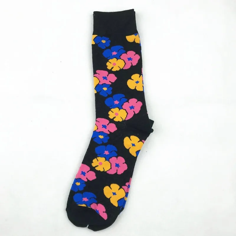 1042c Harajuku Calcetines Hombre Веселые черные зимние Разноцветные носки в стиле хип-хоп хлопковые подарки для мужчин уличный стиль Calze Uomo Мода - Цвет: 1042c