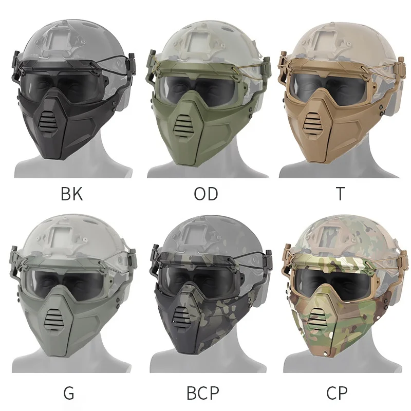 

Motorcycle Goggle Mask (Tactical) Paintball Glasses With Detachable Mask For Airsoft/CS/Skiing/Snowmobile/Cycling/Halloween