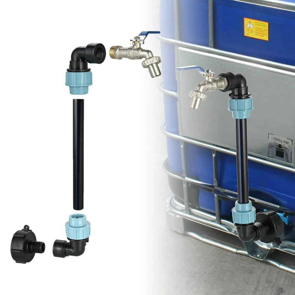 

IBC Adapter S60x6 Gooseneck With 3/4" Internal Thread Tap Container Rainwater Tank Coarse Thread For Connecting The Garden Hose
