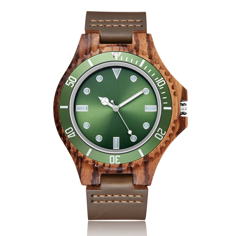 Роскошные брендовые деревянные мужские кварцевые часы для мужчин сверкающие