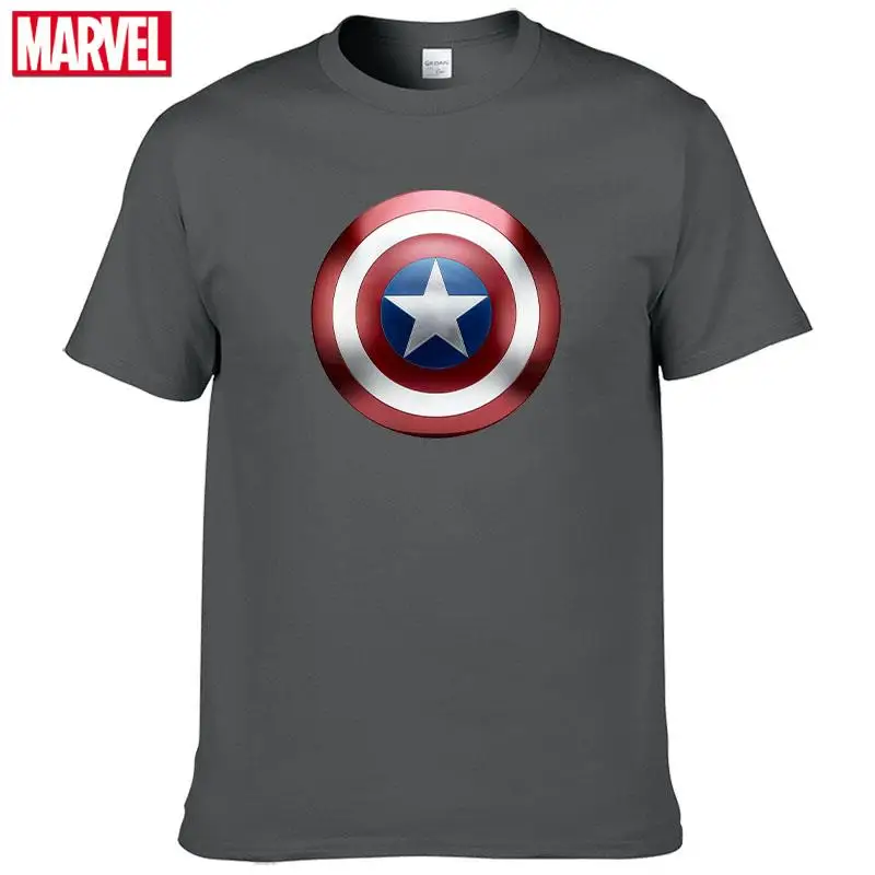 Футболка мужская с принтом Marvel Мстители Капитан Америка летняя футболка