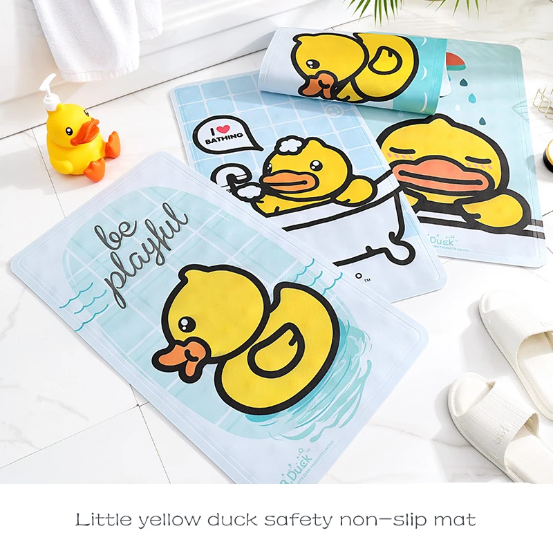 

Милая желтая утка противоскользящие резиновые коврики для ванны ТПР животные с присоской Детский ковер для ванной комнаты коврик для душа ...