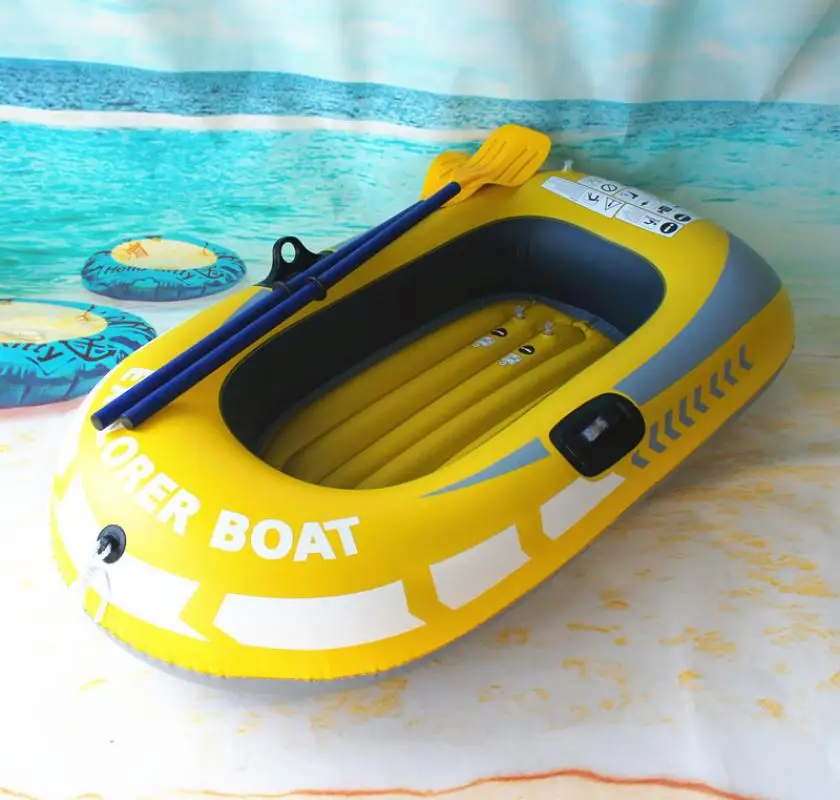 Новый 1 или 2 человек надувная лодка каяк каноэ рыбацкая с двойным клапаном