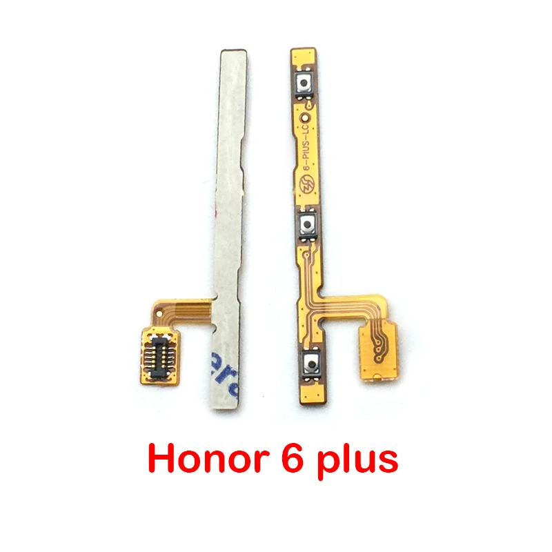 Honor 6 Plus Для huawei honor 4C Pro 7S 6X 7X/6 7 plus/8 9 lite/honor 10/P Smart power On Off Key громкость вверх-вниз гибкий кабель боковой кнопки кабель - Цвет: Honor 6 Plus