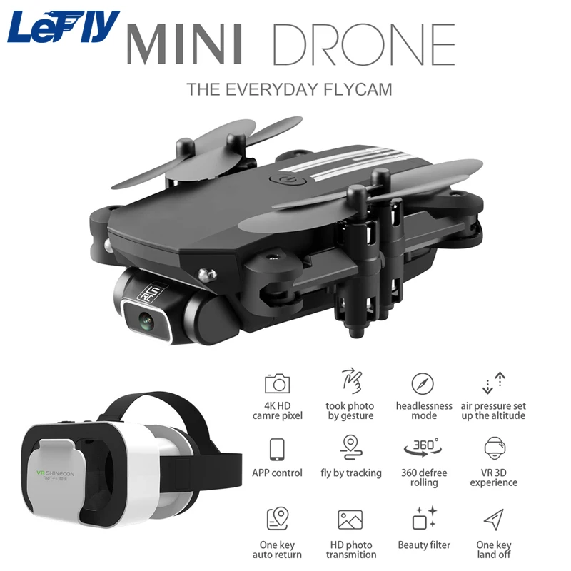 Квадрокоптер складной с камерой 4K 1080P Wi Fi FPV|Радиоуправляемые вертолеты| |