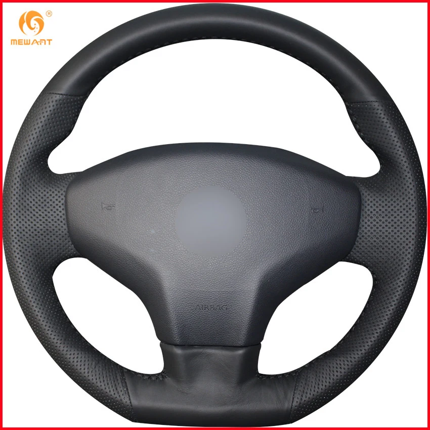 MEWANT черная искусственная кожа Чехол рулевого колеса автомобиля для Citroen Elysee C-Elysee