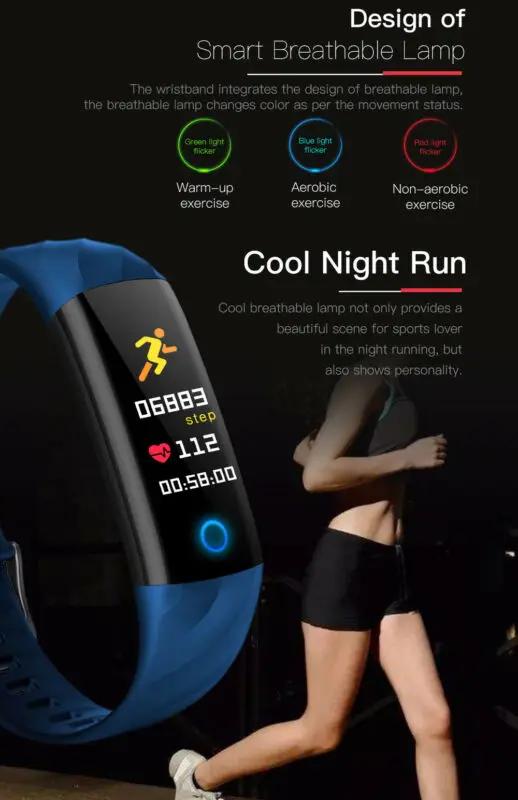 S5 умный браслет Поиск большой экран унисекс Спортивная Сигнализация напоминание