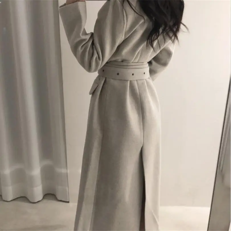 

Fashionable new winter light luxury woolen coat