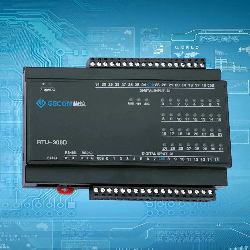 32 way DI digital switch input button and other state information collected through the RS485 upload host computer | Электронные