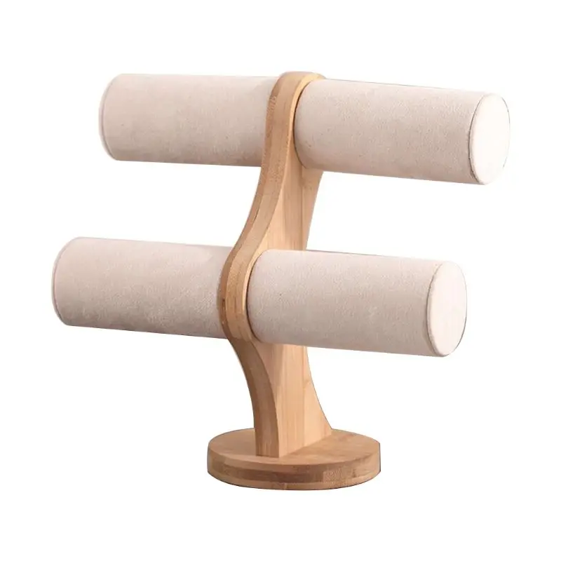 

2 Tier Bracelet Show Stand Holder Jewelry Watch Bangle Organizer Showcase Necklace Display Storage