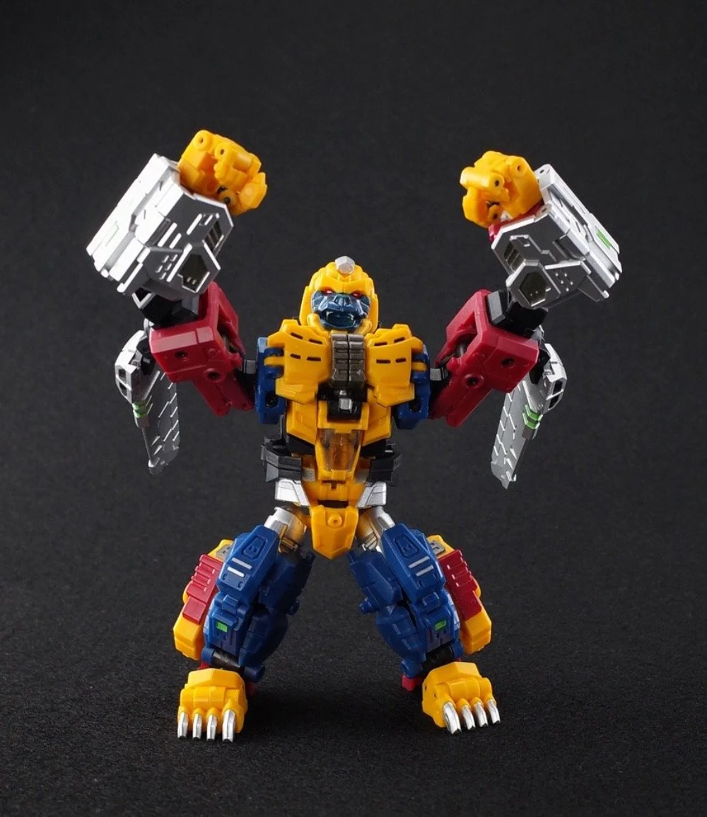 

IN STOCKAction Figure Robot Transformation Iron Factory EX-43 Primal Commander Optimus PVC Figure Model Kid Toys