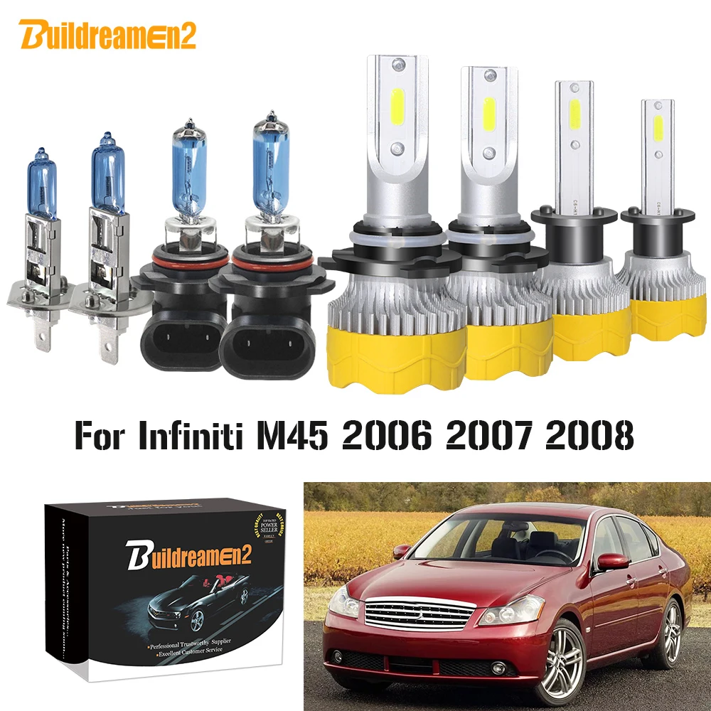 Buildreamen2 4 X автомобильные аксессуары головной светильник высокий низкий пучок 9005 H1